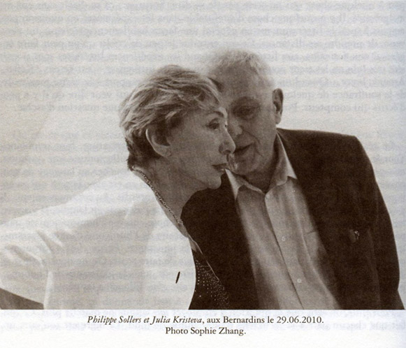 Julia Kristeva avec Philippe Sollers aux Bernardins