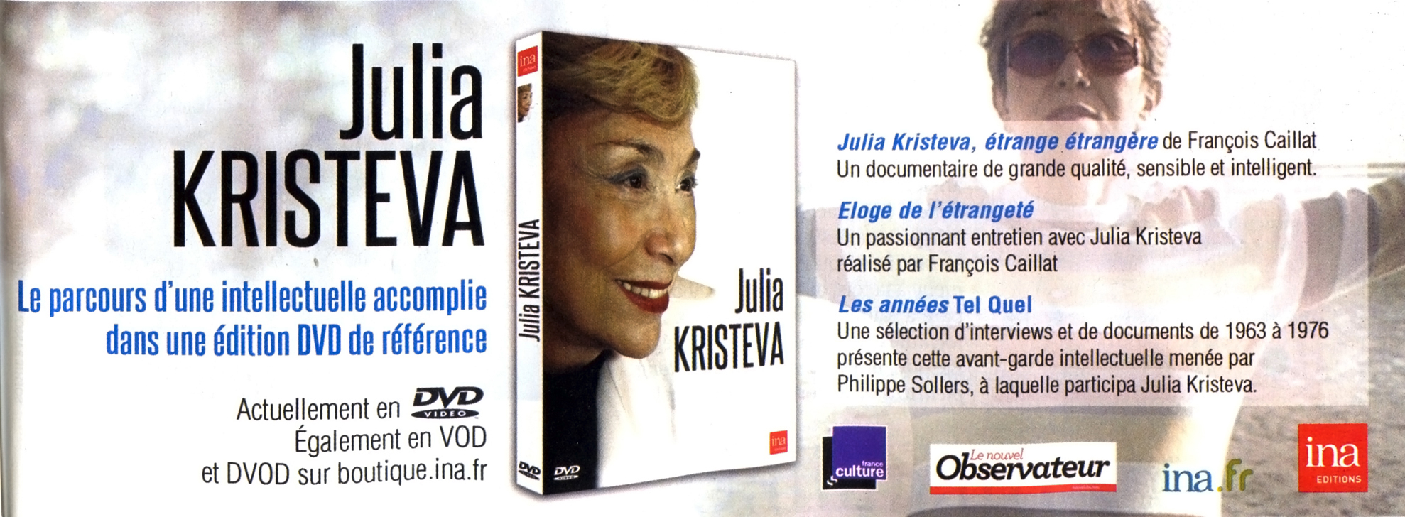 Julia Kristeva DVD photo de couverture Sophie Zhang