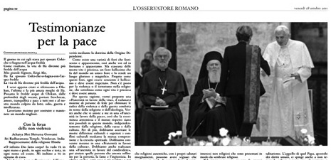 L'Osservatore Romano 28 octobre 2011