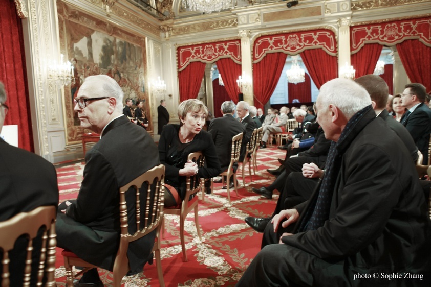 Julia Kristeva - Commandeur de la Légion d'honneur - Patrick Modiano Philippe Sollers - photo Sophie Zhang