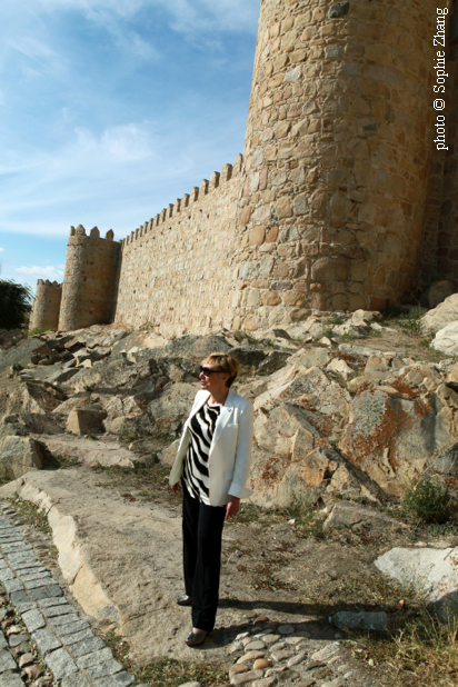 Julia Kristeva in Avila - Teresa my love - photo Sophie Zhang