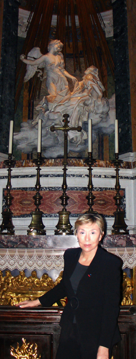 Julia Kristeva à Roma Santa Maria della Vittoria