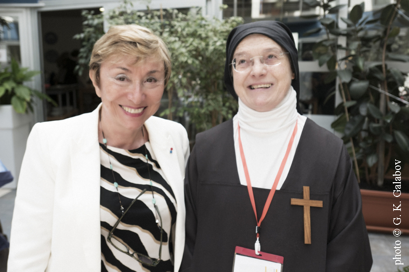 Julia Kristeva à Avila avec Cristiana Dobner , photo G.K. Galabov