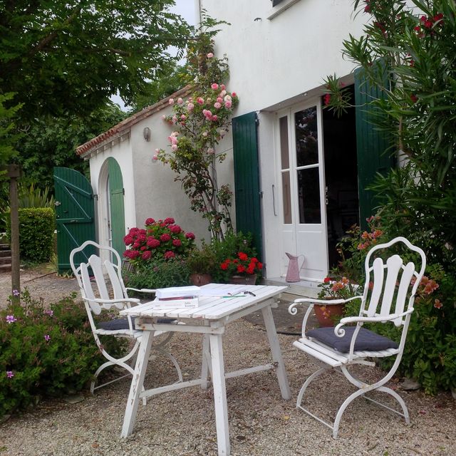 Dans la maison de l'île de Ré de Julia Kristeva, photo Julia Kristeva